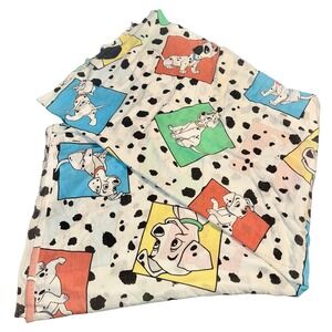 Vintage Disney 101 Dalmatians Twin Size Flat Sheet